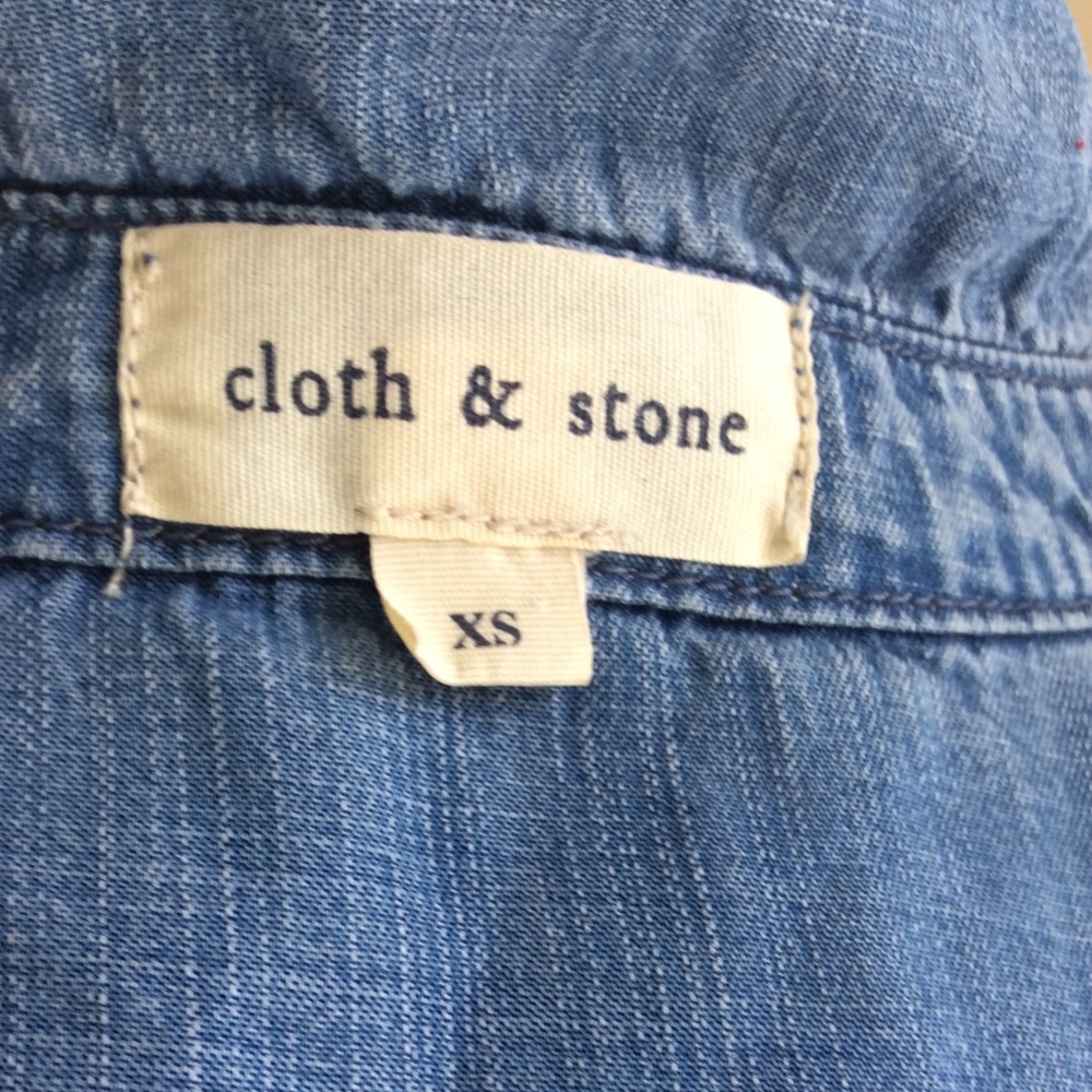 Ombre Denim Button Down- Cloth & Stone - Picture 6 of 6